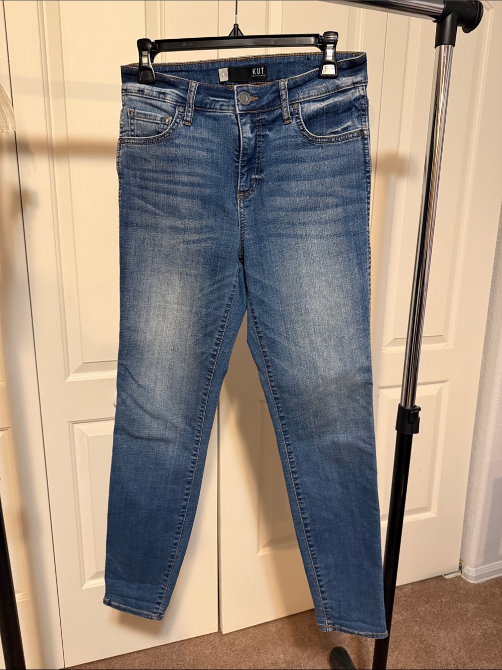Kut from the Kloth Mid Wash Skinny Jeans - Blue